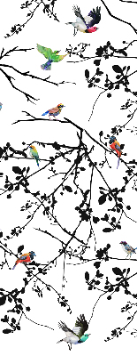 Fabric roller blind Birds on the branches