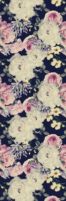 Roller blind for large window Roses