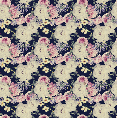 Roller blind for large window Roses