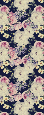 Roller blind for large window Roses