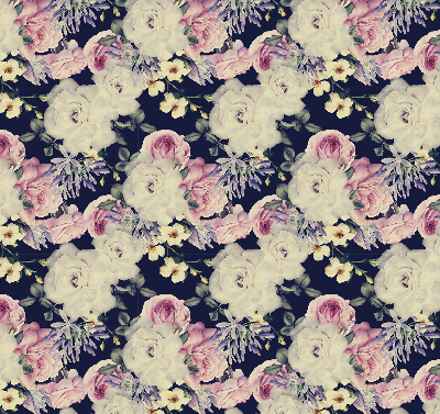 Roller blind for large window Roses