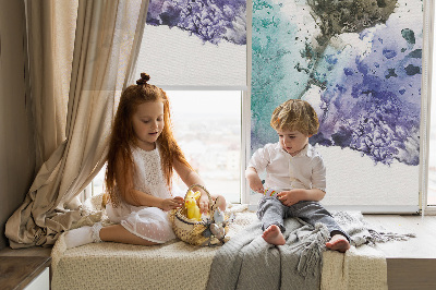 Fabric roller blind Painted picture