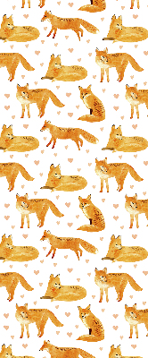Fabric roller blind Foxes