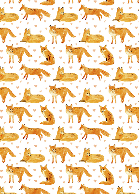 Fabric roller blind Foxes