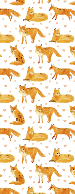 Fabric roller blind Foxes