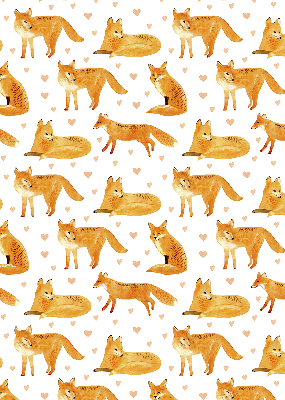 Fabric roller blind Foxes