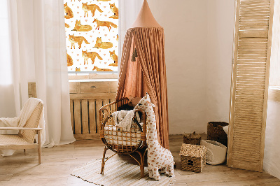 Fabric roller blind Foxes