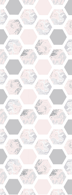 Modern roller blind Hexagons
