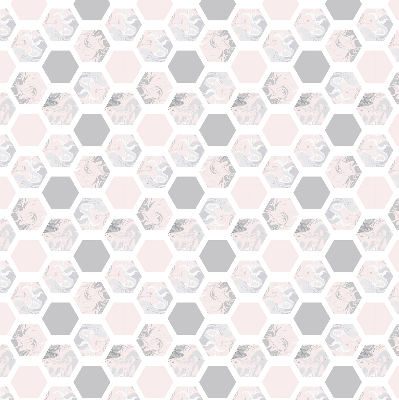 Modern roller blind Hexagons