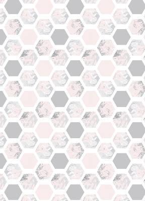 Modern roller blind Hexagons