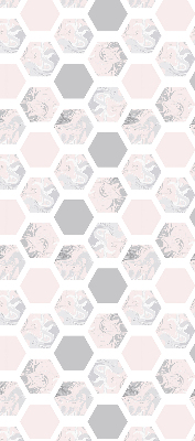 Modern roller blind Hexagons
