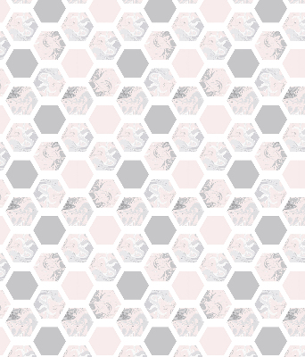 Modern roller blind Hexagons