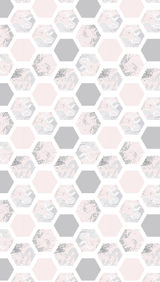 Modern roller blind Hexagons