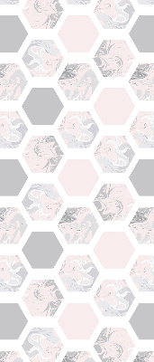 Modern roller blind Hexagons