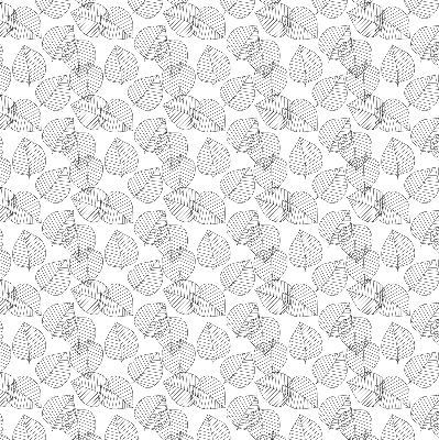 Roller blind for large window Drawn leaves