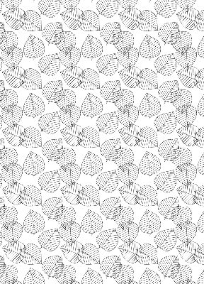 Roller blind for large window Drawn leaves