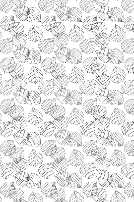 Roller blind for large window Drawn leaves