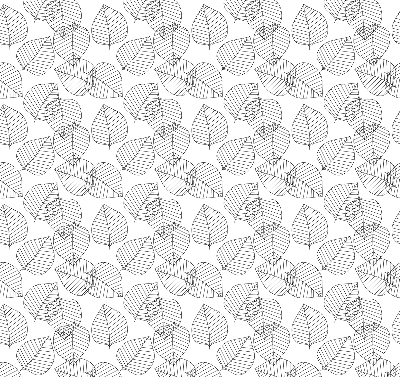 Roller blind for large window Drawn leaves