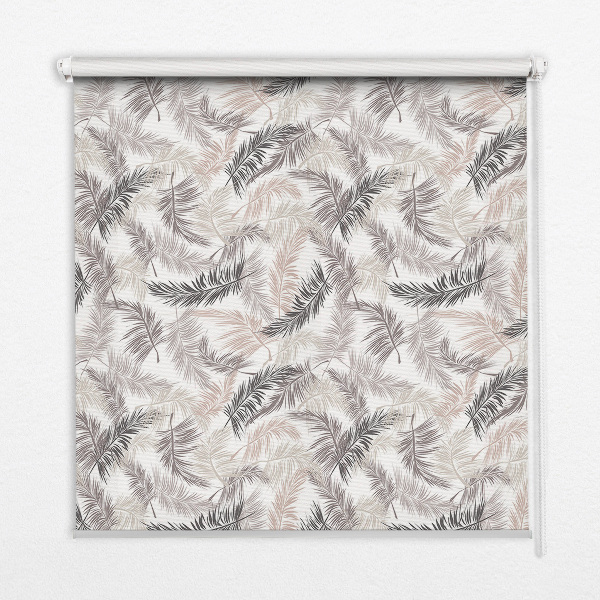 Fabric roller blind Plant leaves