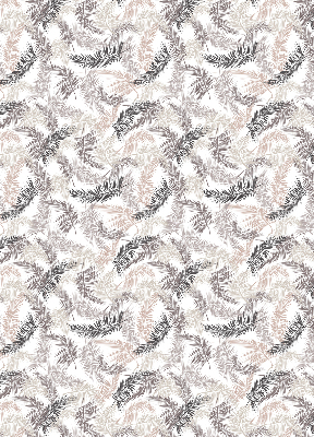 Fabric roller blind Plant leaves