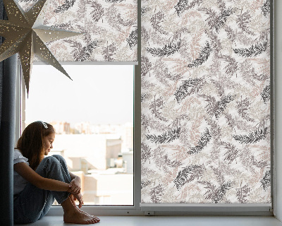 Fabric roller blind Plant leaves