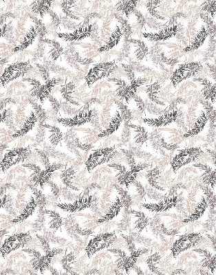 Fabric roller blind Plant leaves