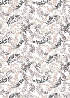 Fabric roller blind Plant leaves