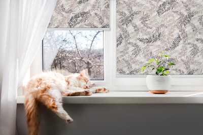Fabric roller blind Plant leaves