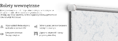 Fabric roller blind White marble