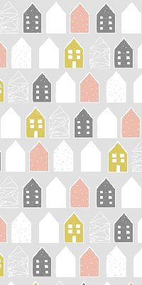 Roller blind for large window Drawn houses