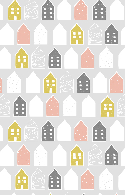 Roller blind for large window Drawn houses