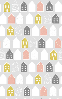 Roller blind for large window Drawn houses