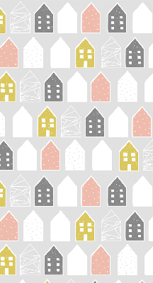 Roller blind for large window Drawn houses