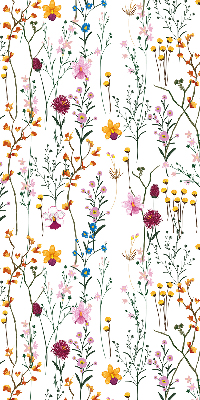 Modern roller blind Colorful flowers