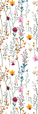 Modern roller blind Colorful flowers