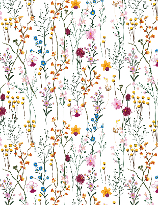 Modern roller blind Colorful flowers