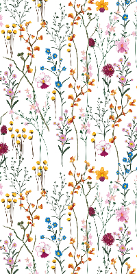 Modern roller blind Colorful flowers