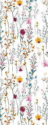 Modern roller blind Colorful flowers