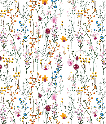 Modern roller blind Colorful flowers