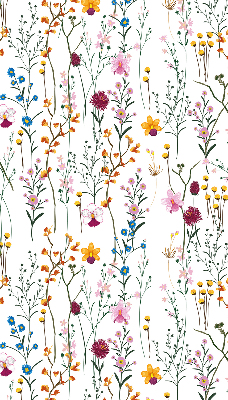 Modern roller blind Colorful flowers