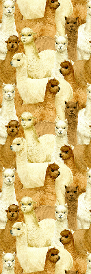 Modern roller blind A herd of alpacas