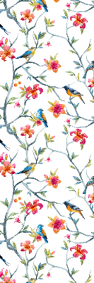 Fabric roller blind Birds on the twigs