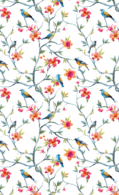Fabric roller blind Birds on the twigs