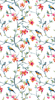 Fabric roller blind Birds on the twigs