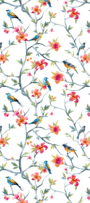 Fabric roller blind Birds on the twigs
