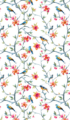 Fabric roller blind Birds on the twigs