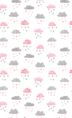 Modern roller blind Pink and gray clouds