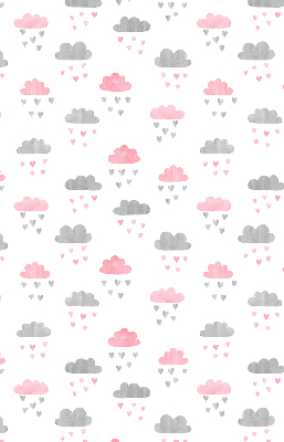 Modern roller blind Pink and gray clouds