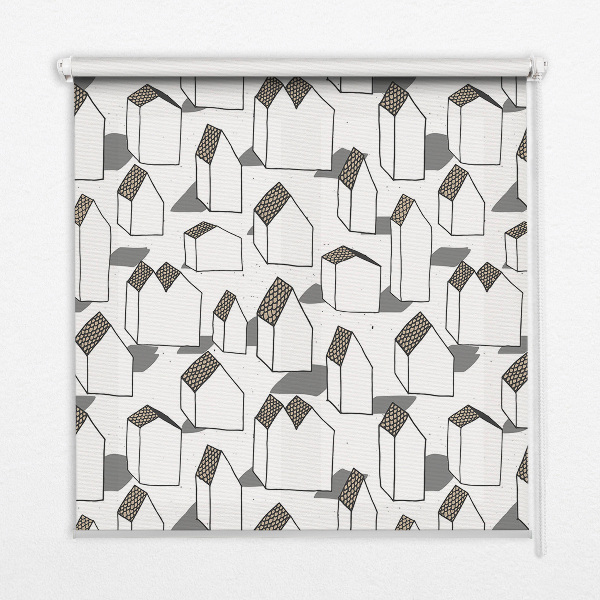 Roller blind for large window White houses