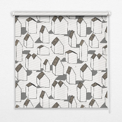 Roller blind for large window White houses